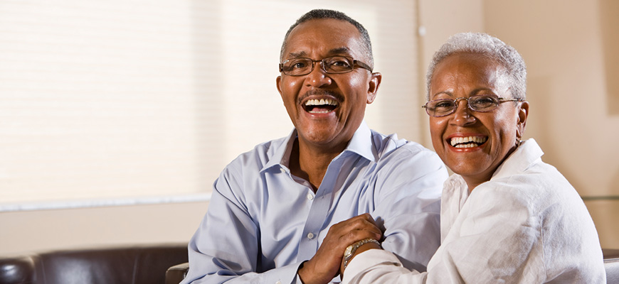 Man and Woman smiling